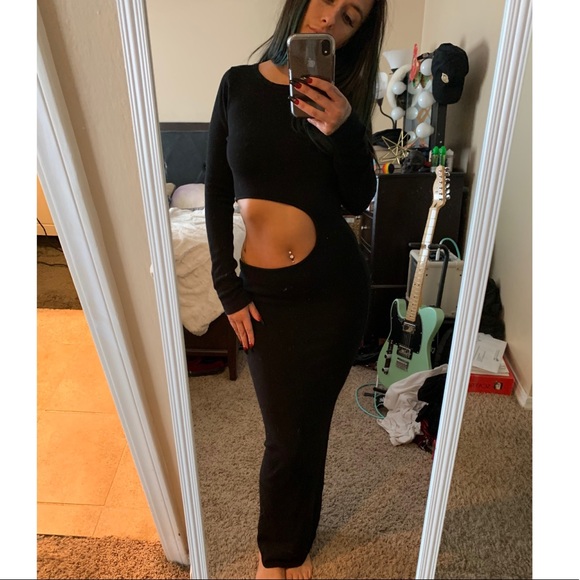 Forever 21 Dresses & Skirts - Black Maxi with cutout Forever 21 Dresses & Skirts - Black Maxi with cutout